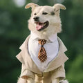 ZenPaw™ エレガント タキシード - 男の子用 犬服（プードル・柴犬・大型犬対応）ウェディングスーツ
